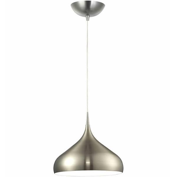 Zara Pendant Light Satin Nickel Dome