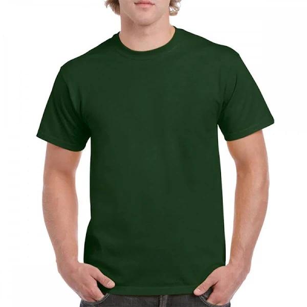 Gildan 5000 Heavy Cotton T-Shirt Forest Green - Size: M Colour: Forest