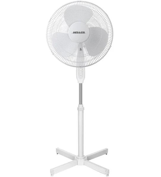 Heller 40cm Pedestal Fan - White