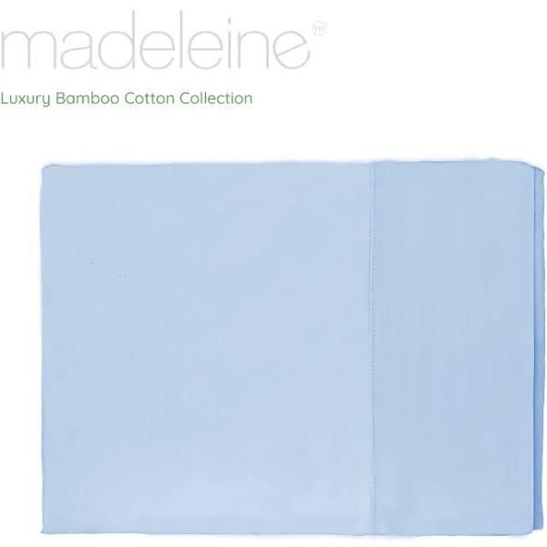 Madeleine Hotel Linen Bamboo Cotton Sheets Set - Sky / King