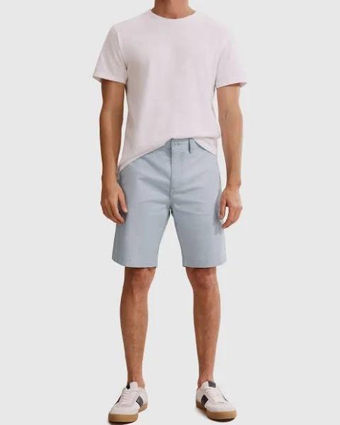 Country Road Men's Verified Australian Cotton Stretch Chino Short Sky Blue in Size 32