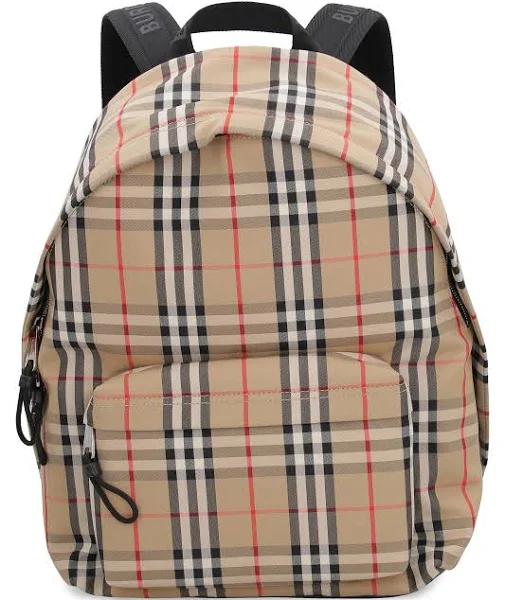 Burberry Vintage Check Jett Backpack Beige