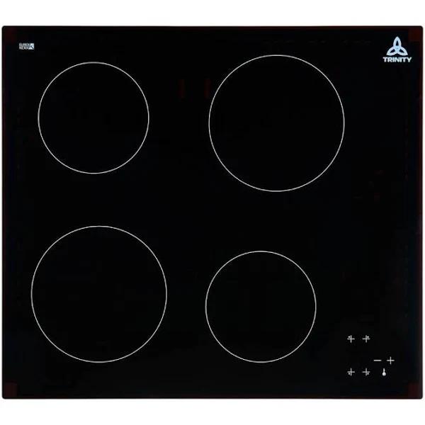 Trinity 60cm Ceramic EuroKera Glass Cooktop Black TRC600EK