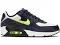 Nike Air Max 90 Leather Midnight Navy Volt (GS)