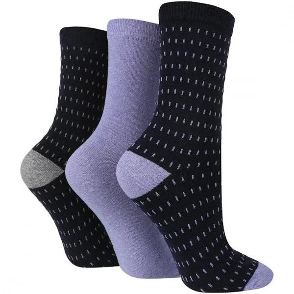 TORE 3pk 100% Recycled Cotton Dots Socks-Women's