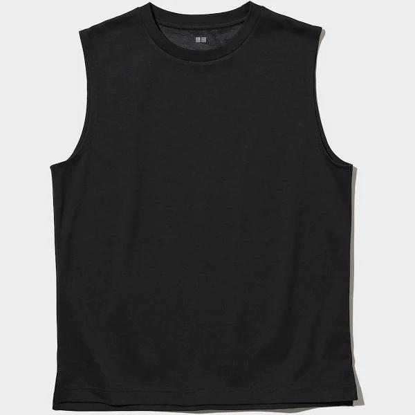 Uniqlo Airism Cotton Sleeveless T-Shirt - Black Size M