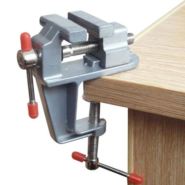 Sourcemall Mini Bench Vise Small Table Clamp Hobby Craft Repair Tool (Clamping Range: 0-1.2'')