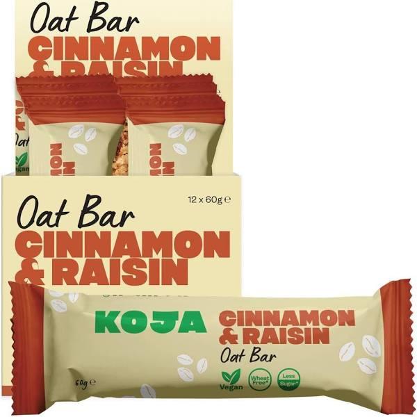 KOJA Oat Bar Cinnamon & Raisin - 12x60g