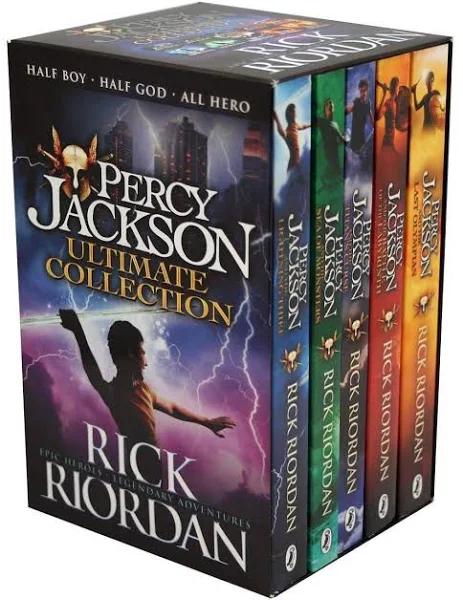 Percy Jackson & The Olympians 5 Children Book Collection Box Set (The Lightning Thief, The Last Olympian, The Titan's Curse, The Sea of Monsters,