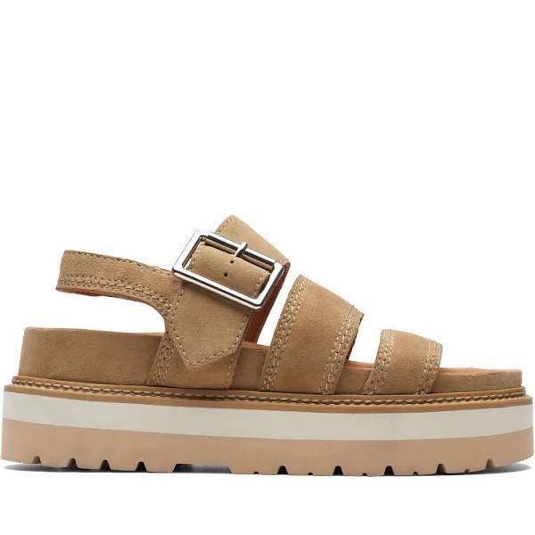 Clarks Orianna Over Chunky Suede Sandals - UK 6