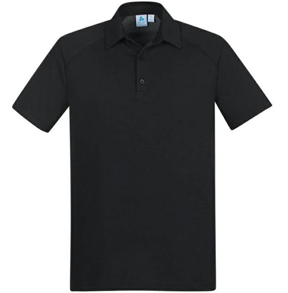 Biz Collection P011MS Byron Mens Polo Black / L