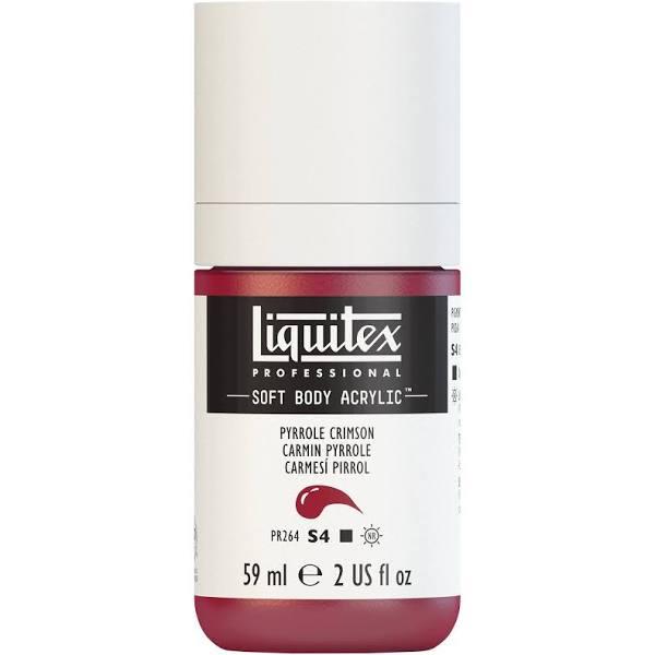 Liquitex Soft Body Acrylic Paints 59ml Pyrrole Crimson 326 (S4)