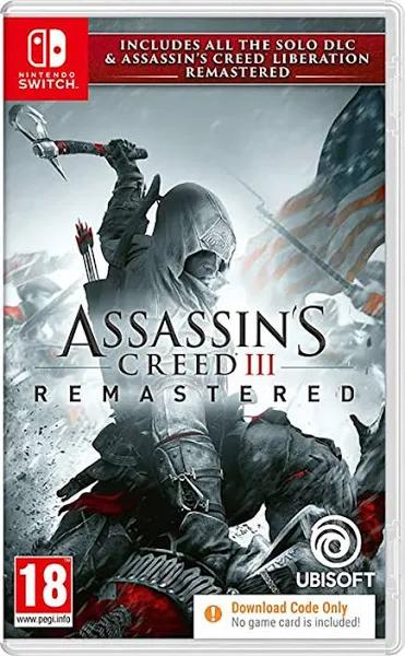 Assassin's Creed 3: Remastered (Code in Box) Nintendo Switch Game