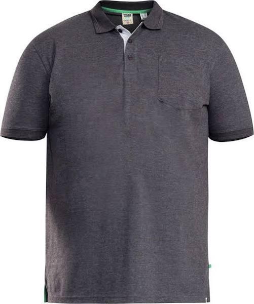 Duke Mens D555 Grant KingSize Pique Polo Shirt Charcoal 6XL