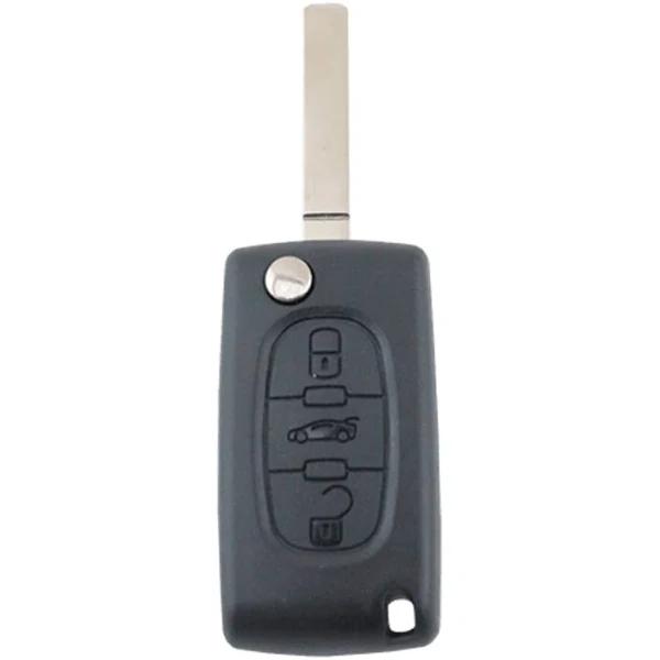 Citroen C2/C3/C4/C5/C6/C8 3 Button Remote Flip Key Blank Shell/Case