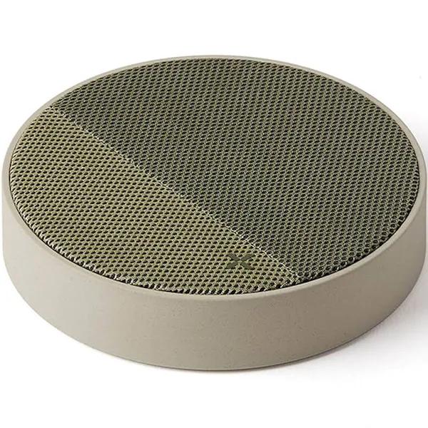 Lexon Oslo Energy stone/khaki Wireless Charging Station & 5W Bluetooth Speaker