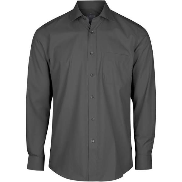 Gloweave Career Mens Premium Poplin Long Sleeve Shirt - 1272L Charcoal / 39