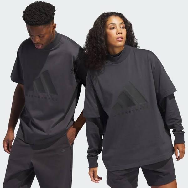 Adidas Basketball Tee Carbon / Carbon 2XL - Unisex Basketball Shirts