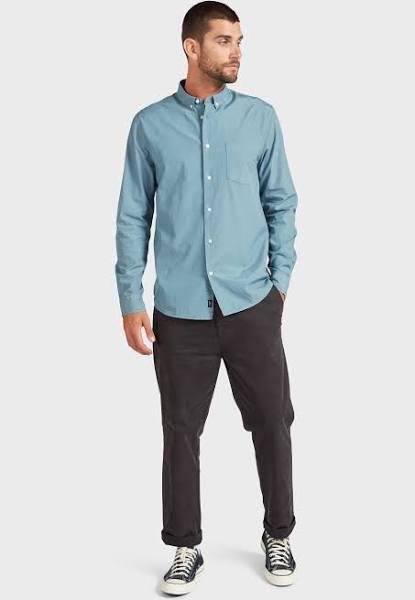 Academy Brand Frank Poplin Shirt Horizon Blue / L