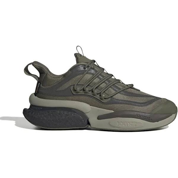 Adidas Alphaboost V1 Shoes Olive Strata / Shadow Olive / Silver Pebble M 8 / W 9 - Men Running Trainers