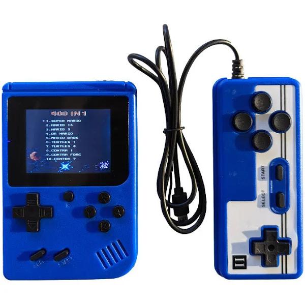 Retro Portable 3" LCD Large Screen Mini Handheld Video Game 2 Player Console TV AV Out Kids Gift 400 in 1 Classic Games