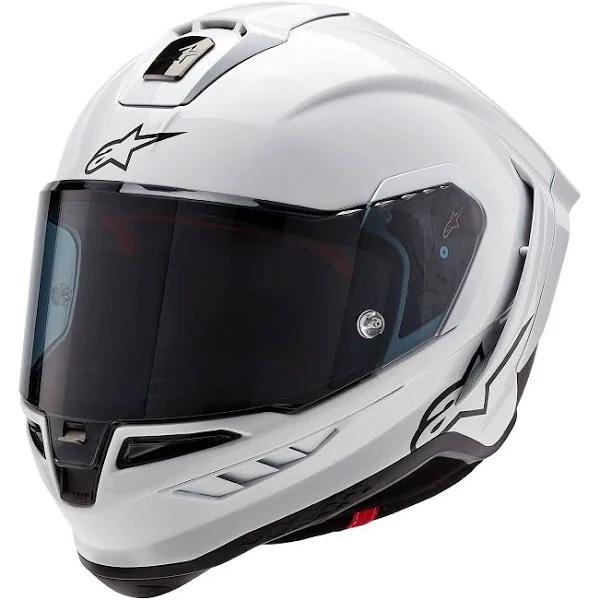 Alpinestars Supertech R10 Solid Helmet White Gloss