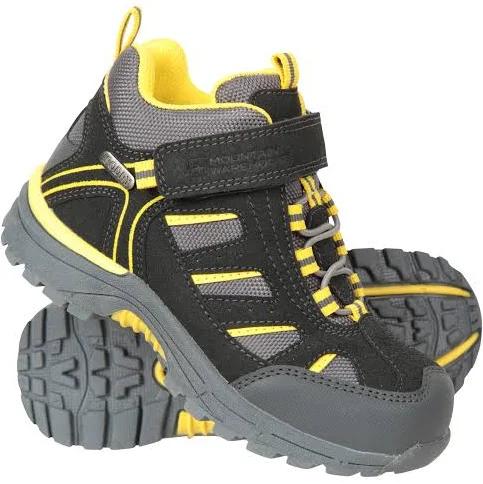 Boys Mountain Warehouse Black Junior Drift Waterproof Walking Boots