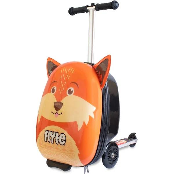 Zinc Flyte Kids Suitcase Scooter Frazer The Fox