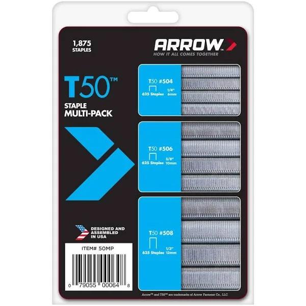 Arrow T50 Staple Multi-Pack 1875 Pack