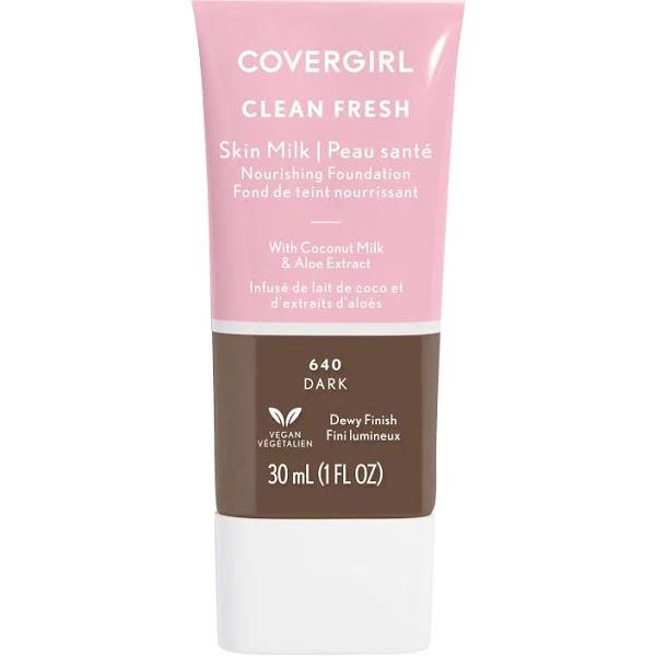 Covergirl Clean Fresh Skin Milk Vegan Foundation Dark 640 Online Only