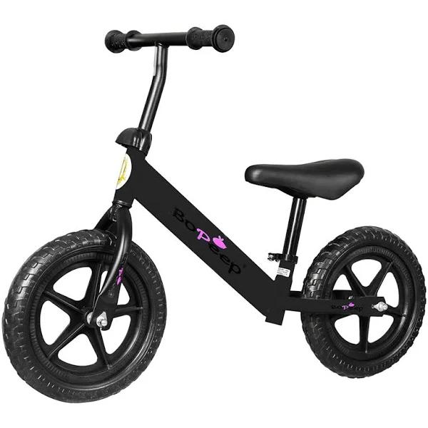 Bopeep Kids Balance Bike Ride On Toys Push Bicycle Children Outdoor Black Safe