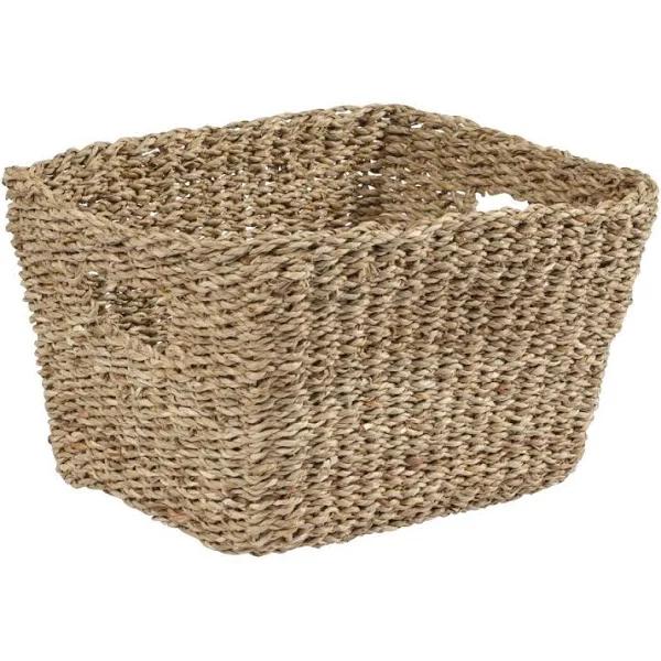 Living Space Rectangle Seagrass Basket with Handles