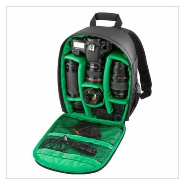 CASAMI DSLR Waterproof SLR Camera Soft Case Bag Backpack Rucksack - For Canon Nikon Sony - Green