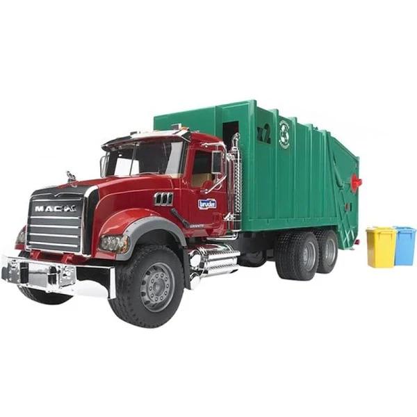 Bruder Mack Granite Garbage Truck (Red/Green)