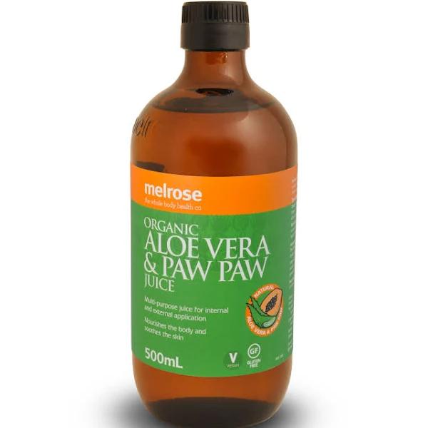 Melrose Organic Aloe Vera & Paw Paw Juice 500ml