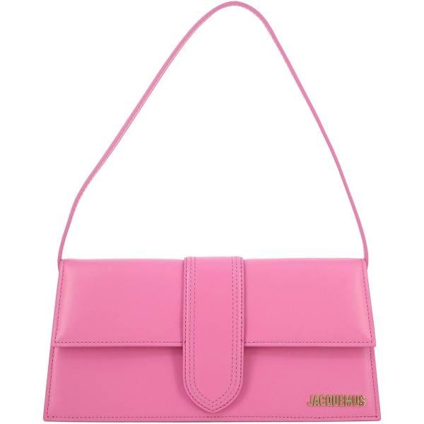 Jacquemus Womens Neon Pink Le Bambino Long Leather Shoulder Bag