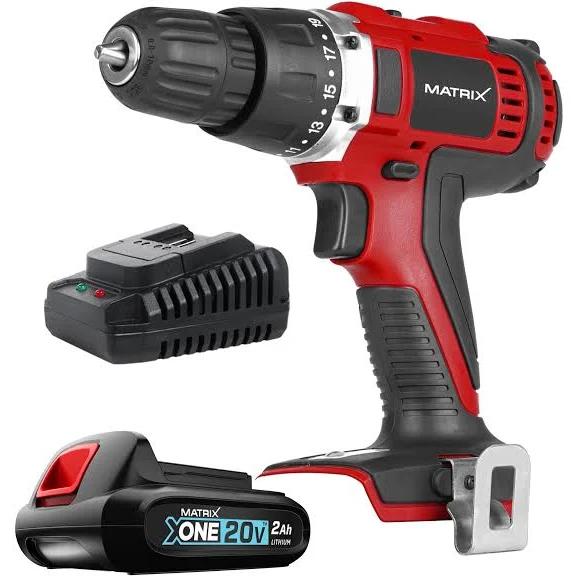 Matrix 20V X-One Cordless Drill Screwdriver Kit