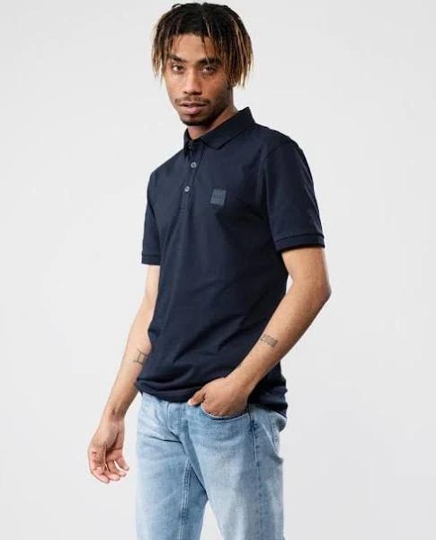 Boss Dark Blue - Passenger Slim Fit Polo - 4XL