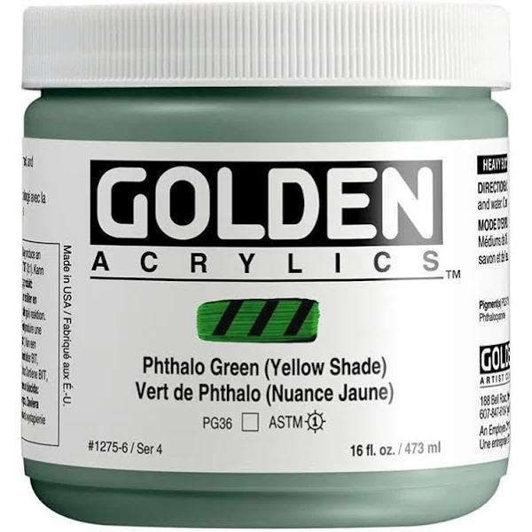 Golden Heavy Body Acrylic 473ml Phthalo Green (Yellow Shade)