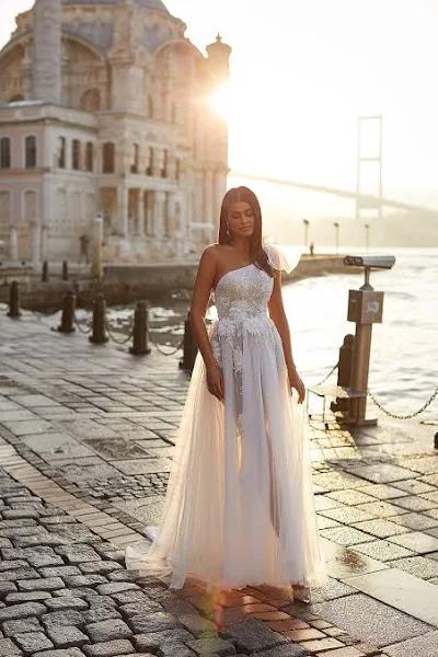 Seyyal One Shoulder Bridal Prom & Formal Gown | AfterPay | Zip Pay | Sezzle XS -Alamour The Label