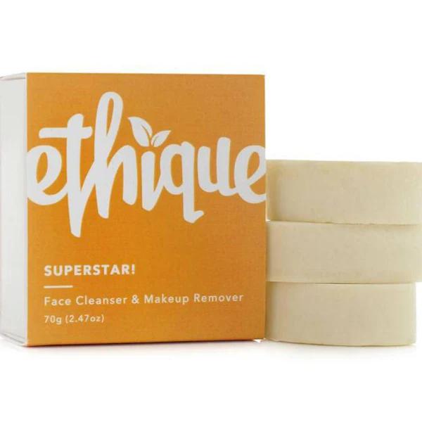 Ethique Solid Face Cleanser & Makeup Remover - Superstar! 65g