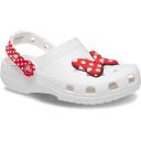 Crocs Toddler Disney Minnie Mouse Classic Clog; White / Red, C10