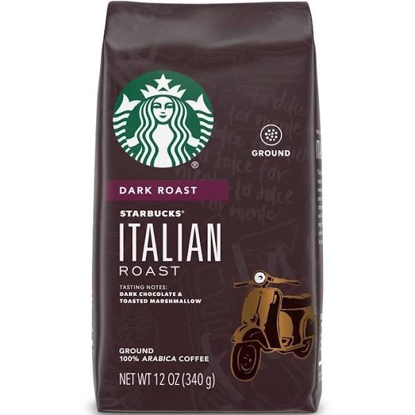 Starbucks Ground Coffee, Italian Roast, 350ml