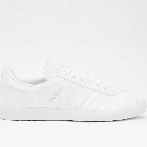 Adidas Gazelle Low Trainers White / White / Matte Silver M 5 / W 6 Lifestyle Trainers