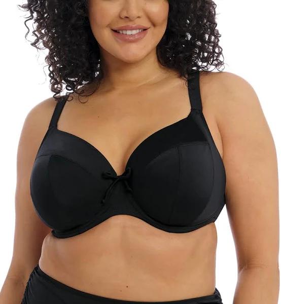 Elomi Plain Sailing UW Plunge Bikini Top Black 12J