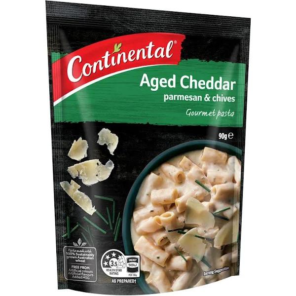 Continental Pasta Aged Cheddar Parmesan & Chives 90g