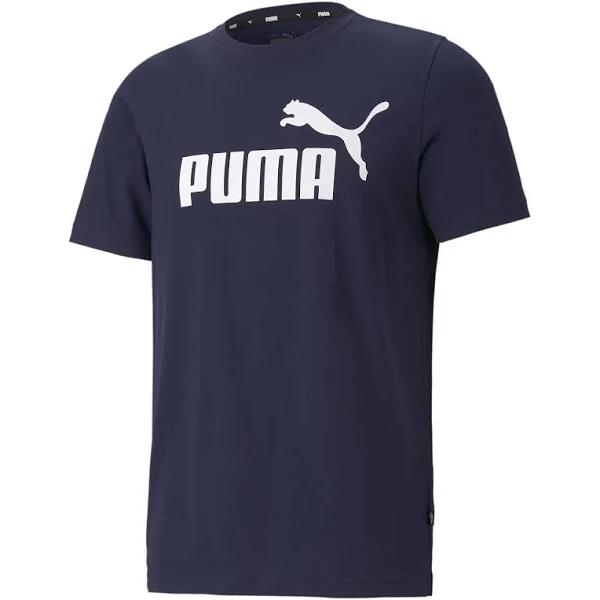 Essentials Men's Logo T-Shirt in Peacoat, Size XL, Cotton by Puma