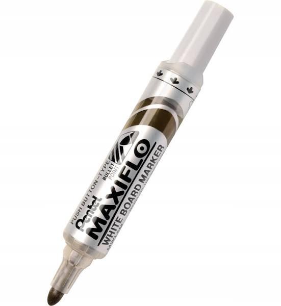 Pentel Maxiflo Whiteboard Bullet Marker Brown