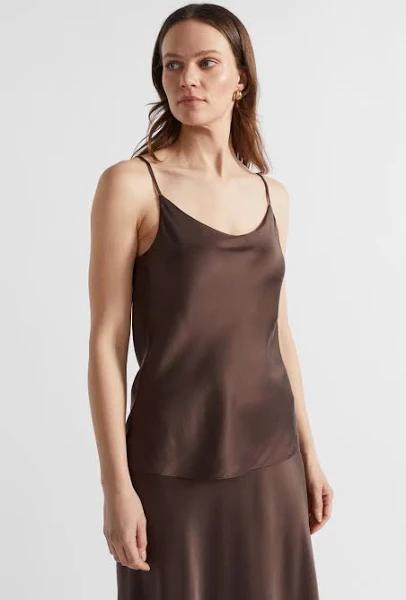 Seed Heritage Silk Camisole in Deep Raisin Brown 10