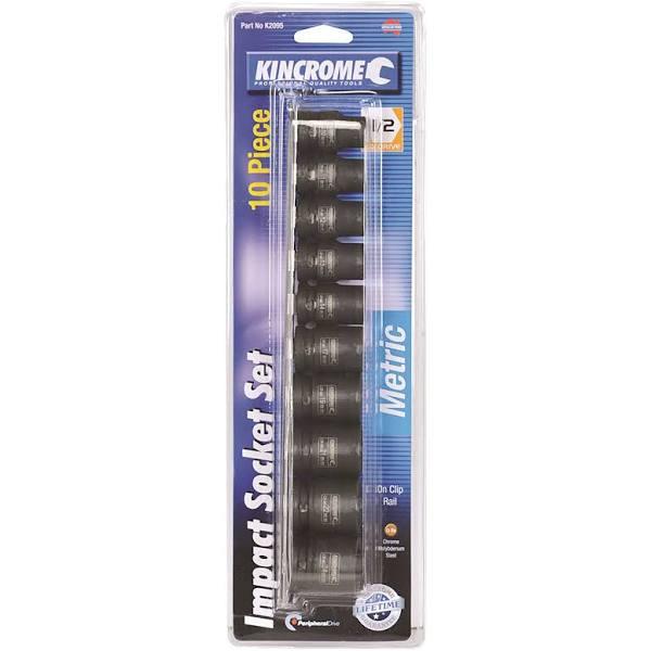 Kincrome Impact Socket Set 1/2" Drive 10 Piece Metric K2095